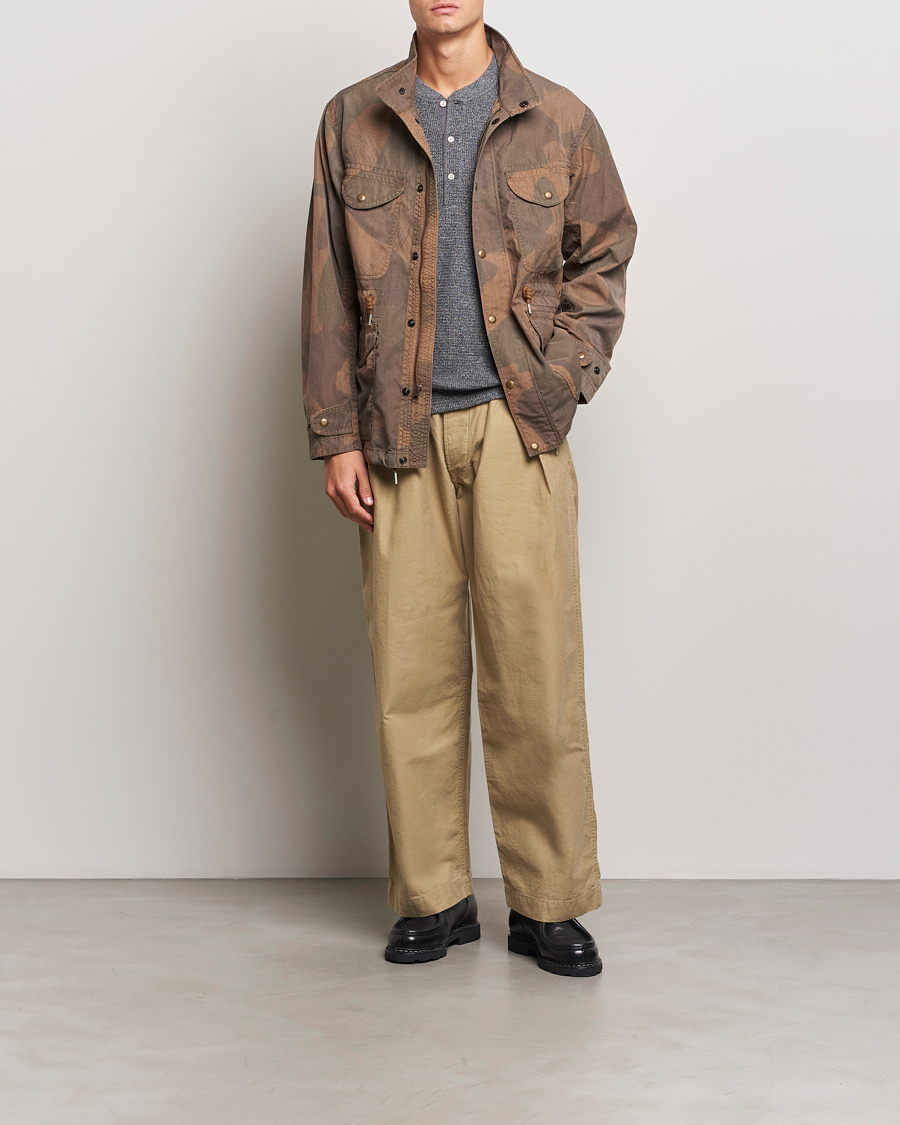 Herre | Bukser | RRL | Hawkes Pleated Chinos Khaki