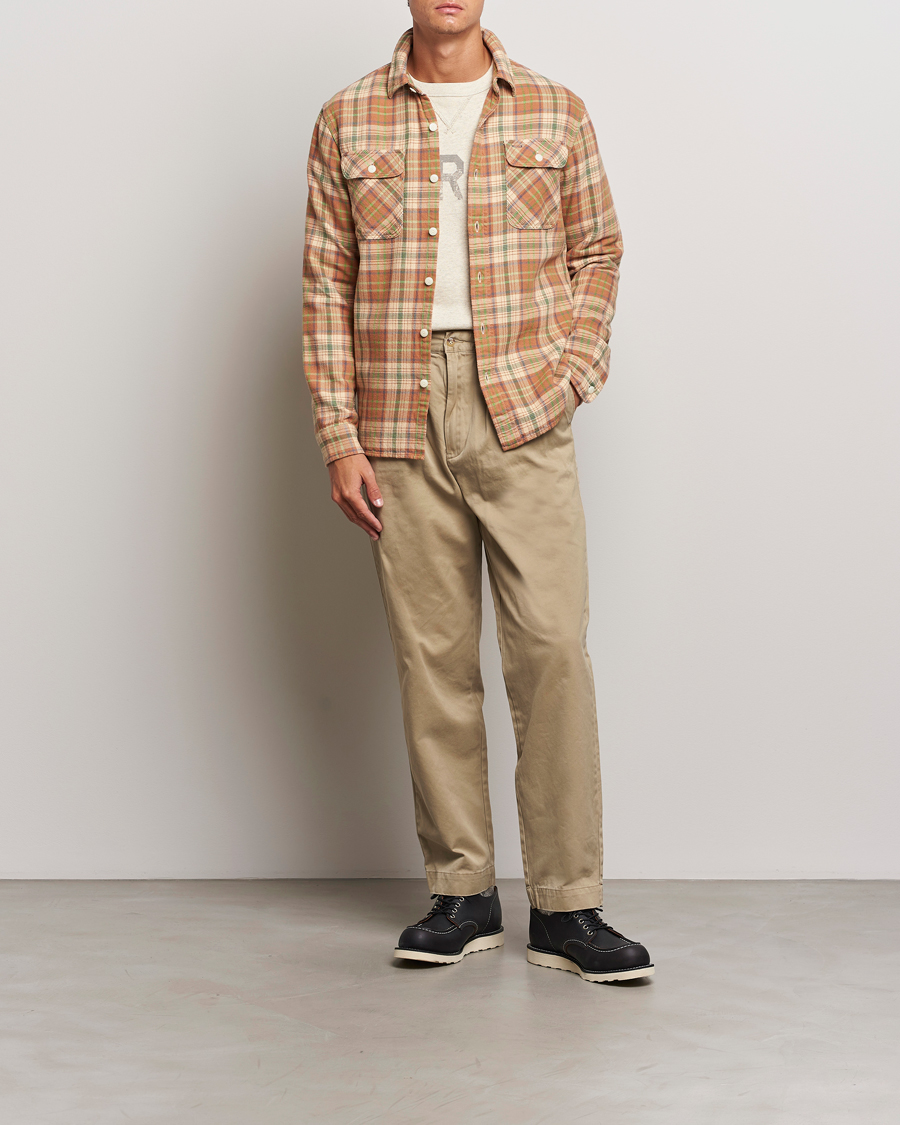 Herre | Skjorter | RRL | Matlock Plaid Shirt Orange Multi