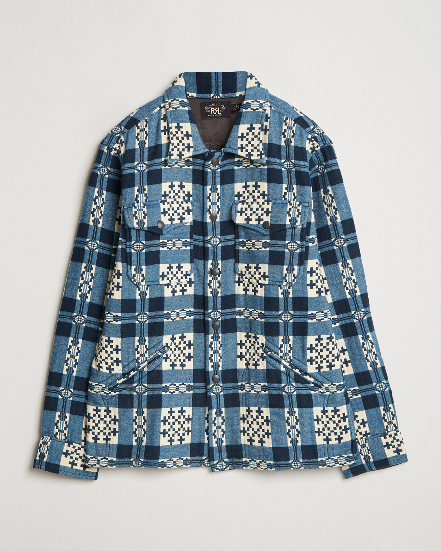 Herre | Skjorter | RRL | Brown Bear Plaid Shirt Cream/Navy