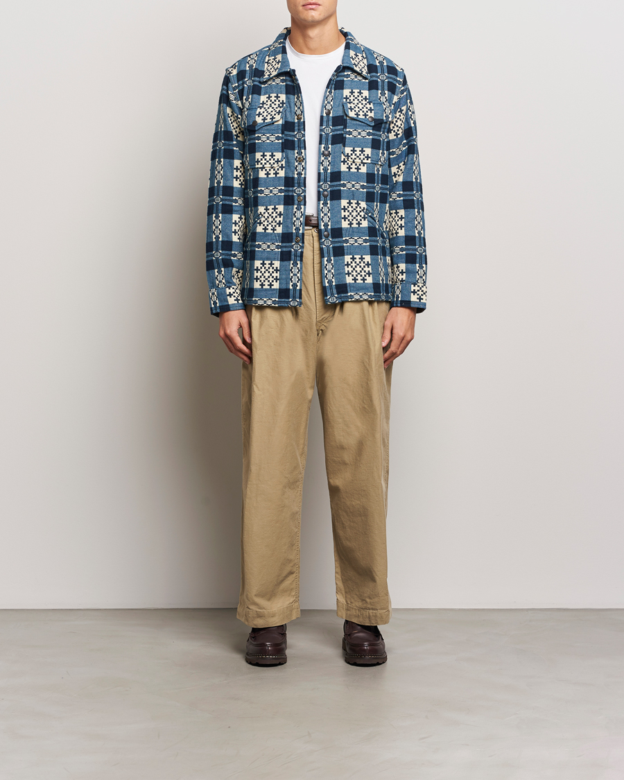 Herre | Skjorter | RRL | Brown Bear Plaid Shirt Cream/Navy