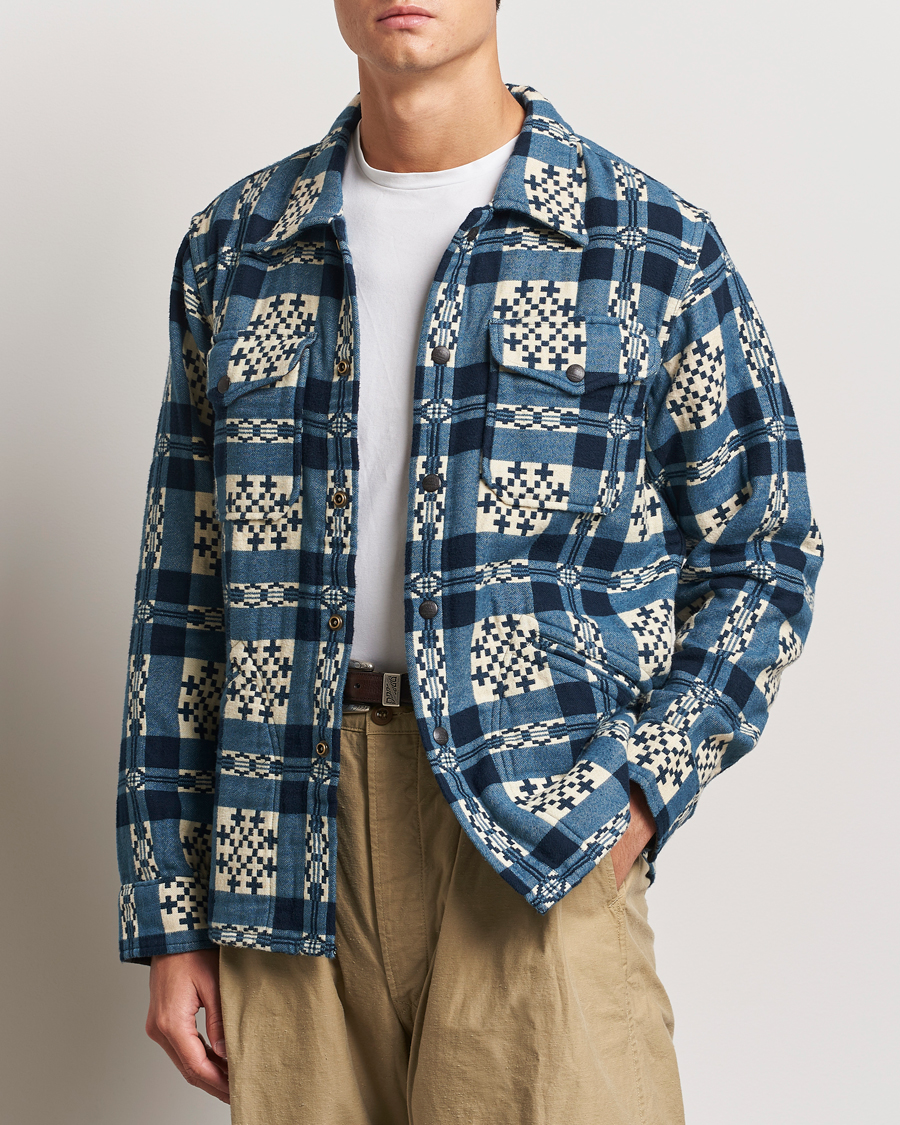 Herre | Skjorter | RRL | Brown Bear Plaid Shirt Cream/Navy
