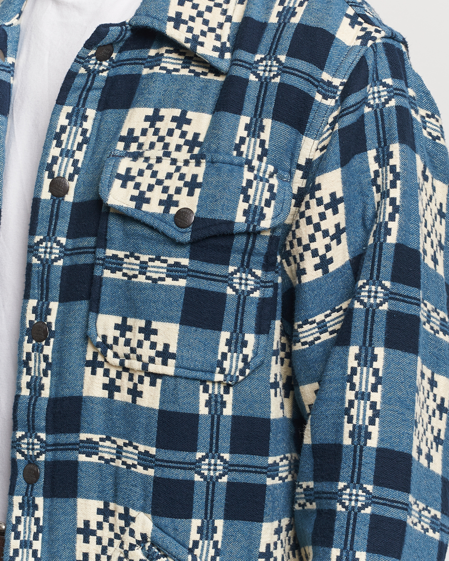 Herre | Skjorter | RRL | Brown Bear Plaid Shirt Cream/Navy