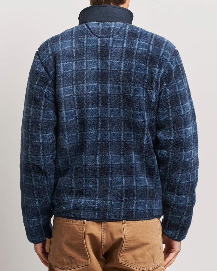 Herre | Gensere | RRL | Gabe Fleece Full Zip Navy Plaid