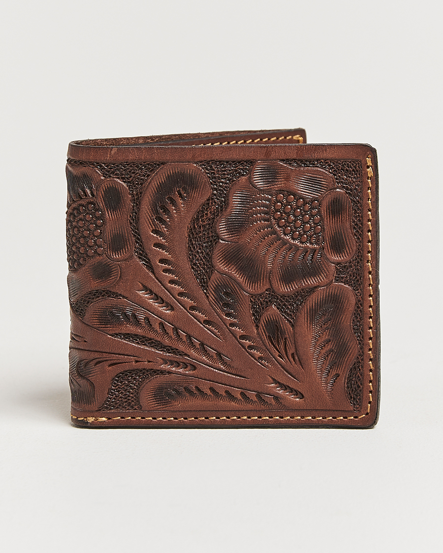 Herre | RRL Embossed Billfold Wallet Brown | RRL | Embossed Billfold Wallet Brown