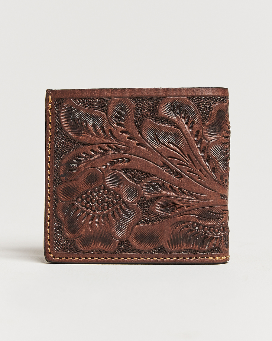 Herre | RRL Embossed Billfold Wallet Brown | RRL | Embossed Billfold Wallet Brown