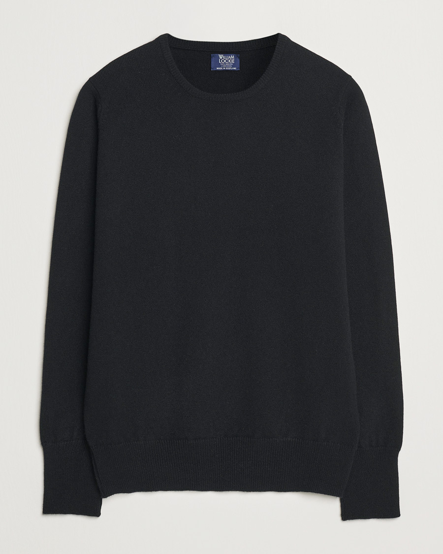 Herre | Gensere | William Lockie | Rob Lambswool Crewneck Black