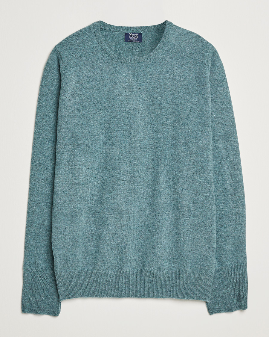 Herre | Gensere | William Lockie | Rob Lambswool Crewneck Caspian
