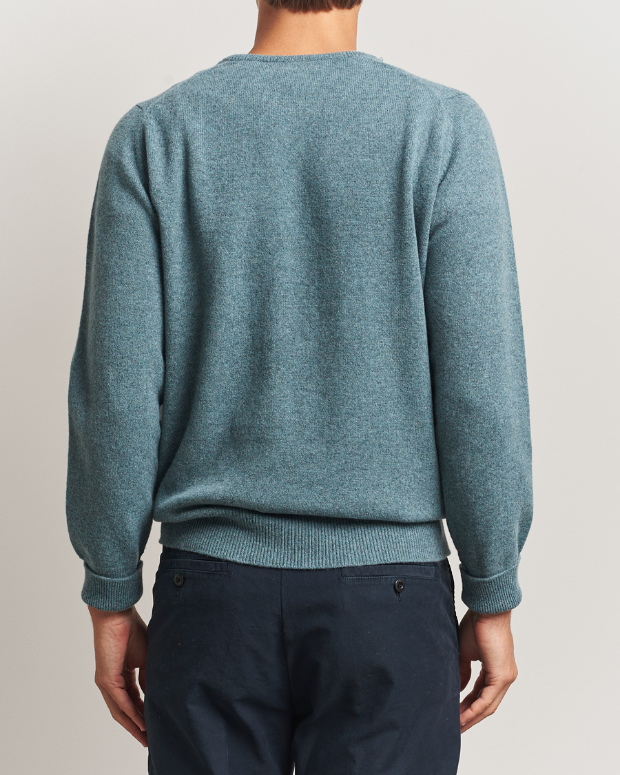 Herre | Gensere | William Lockie | Rob Lambswool Crewneck Caspian