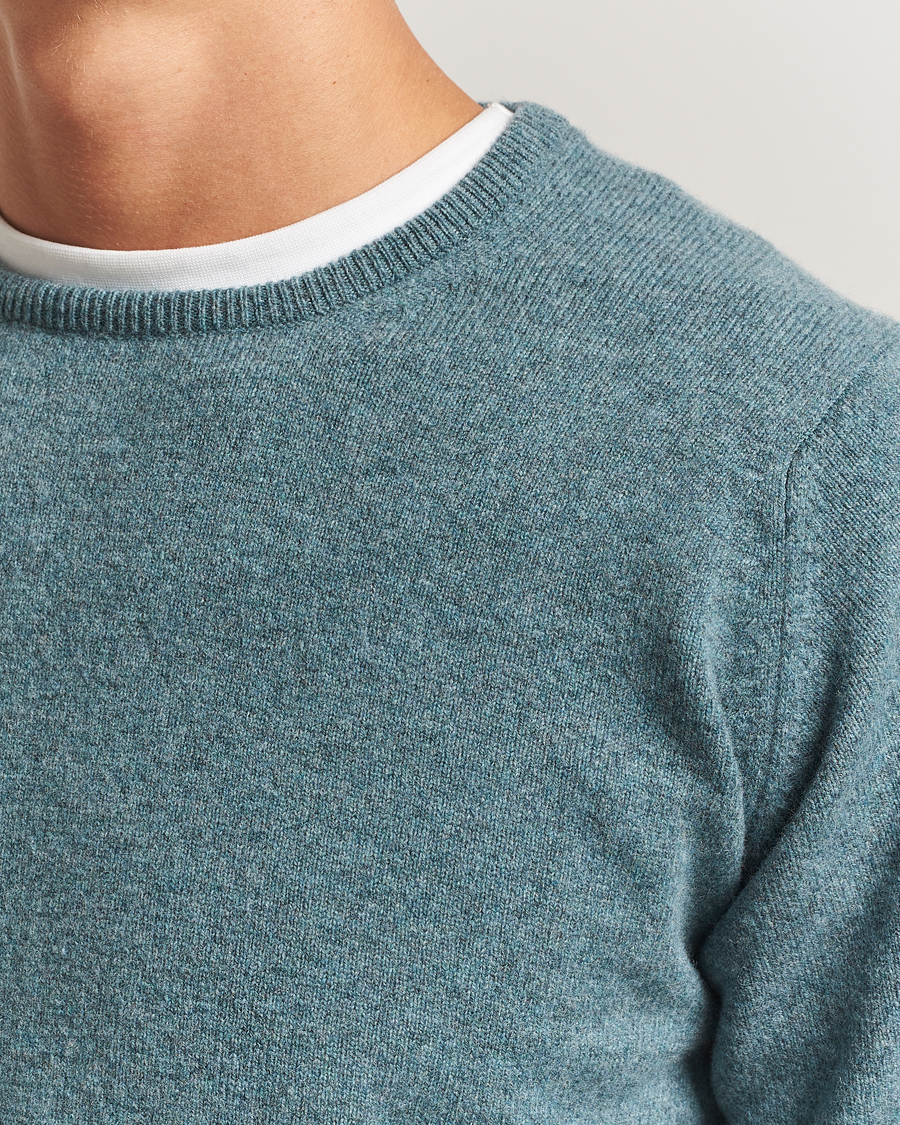 Herre | Gensere | William Lockie | Rob Lambswool Crewneck Caspian