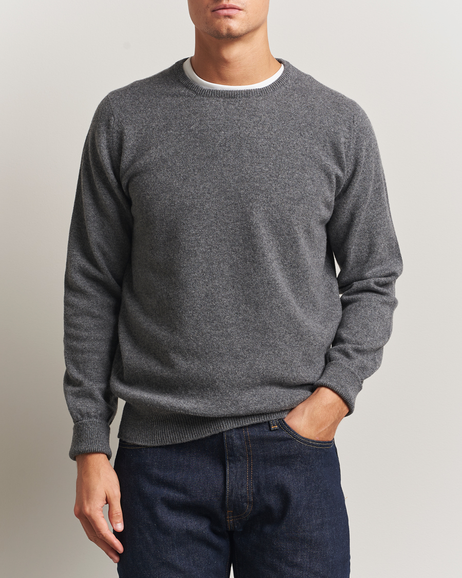 Herre | Gensere | William Lockie | Rob Lambswool Crewneck Cliff