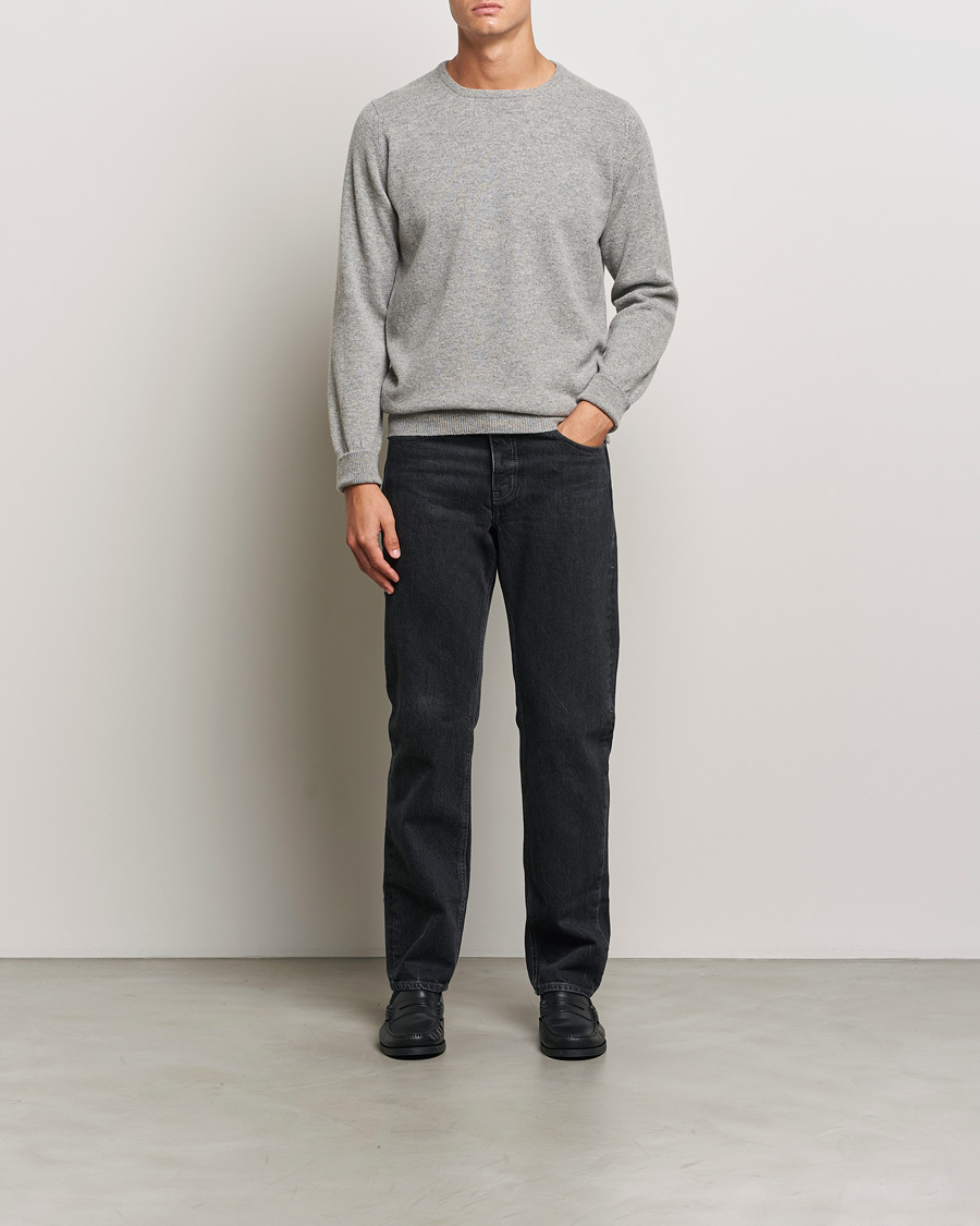 Herre | Gensere | William Lockie | Rob Lambswool Crewneck Flannel