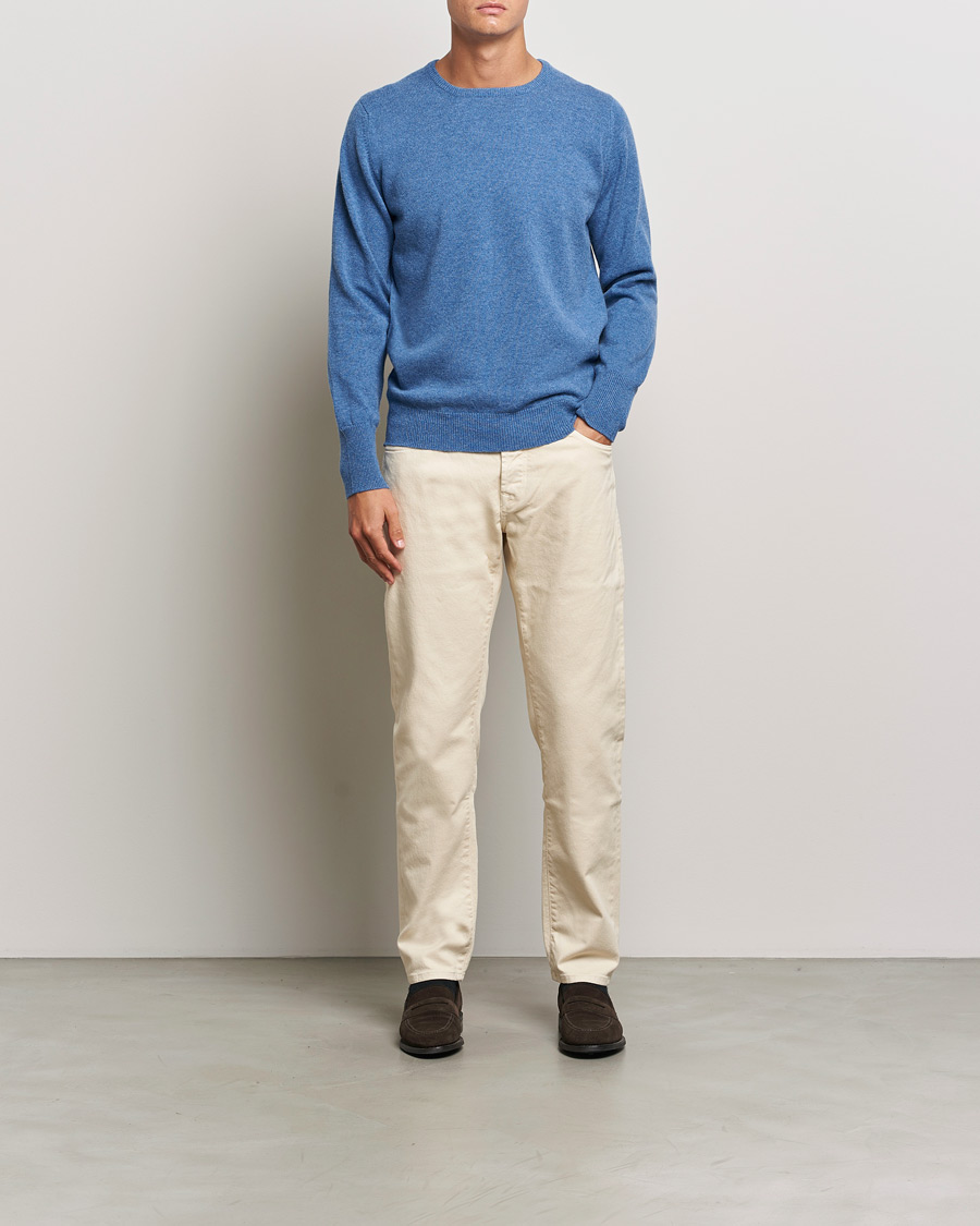 Herre | Gensere | William Lockie | Rob Lambswool Crewneck Jeans