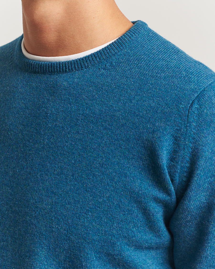 Herre | Gensere | William Lockie | Rob Lambswool Crewneck Mallard