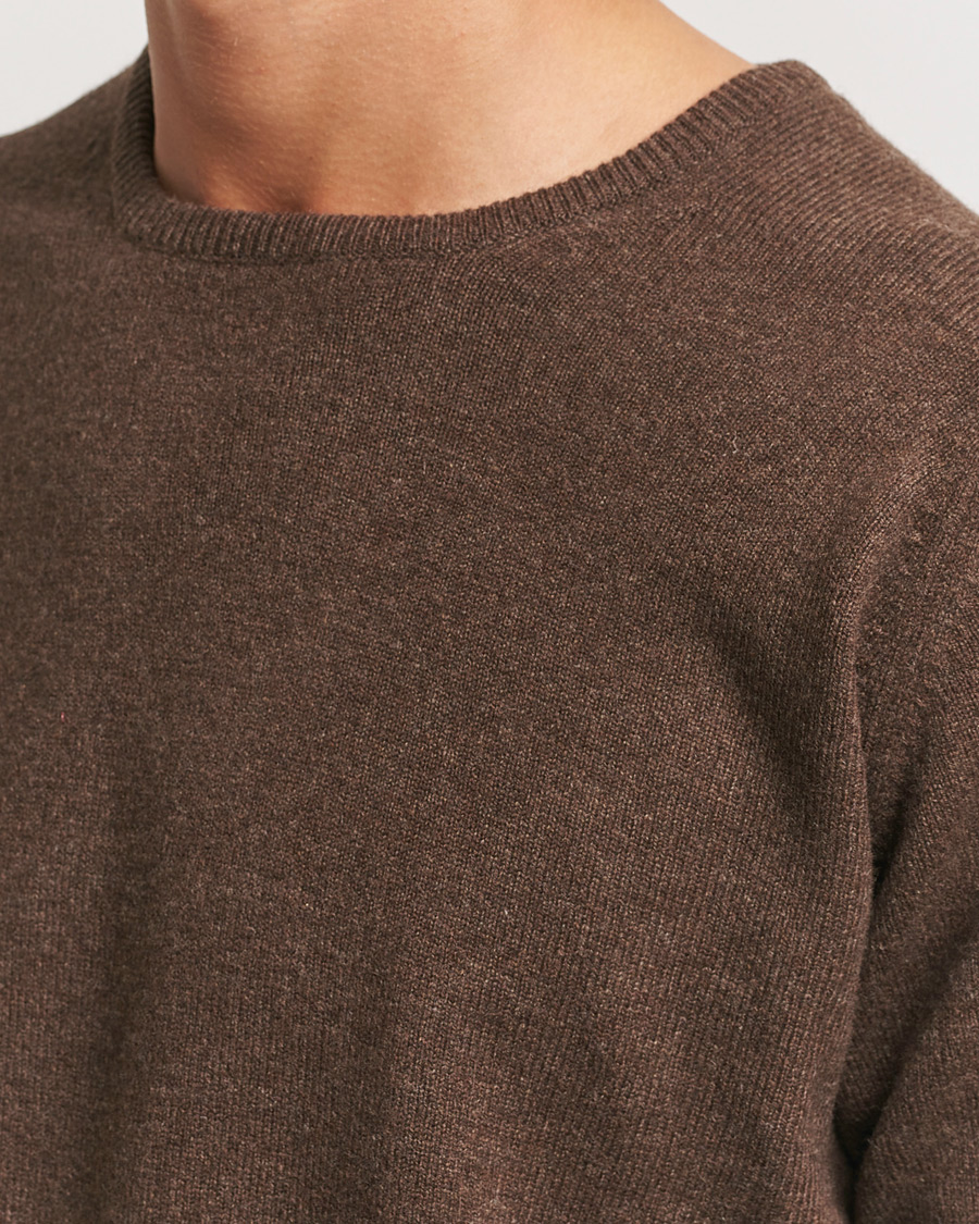 Herre | Gensere | William Lockie | Rob Lambswool Crewneck Mocha