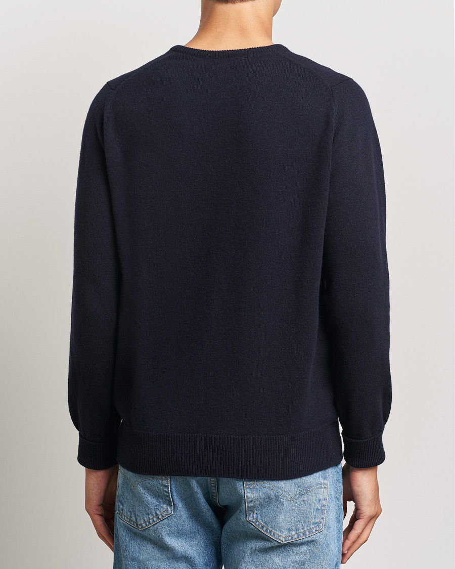 Herre | Gensere | William Lockie | Rob Lambswool Crewneck Navy