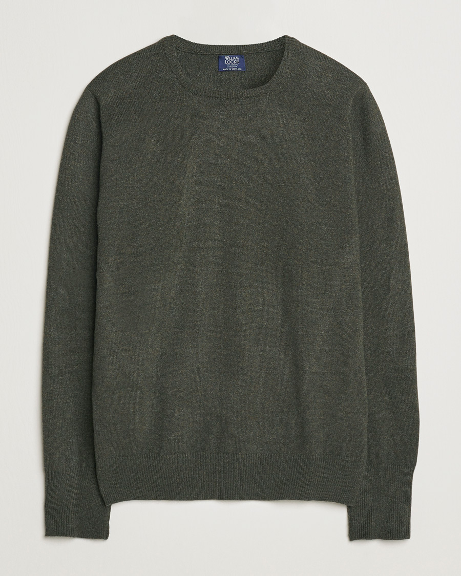 Herre | Gensere | William Lockie | Rob Lambswool Crewneck Seaweed