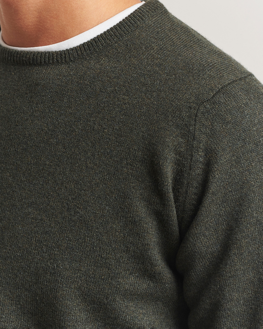 Herre | Gensere | William Lockie | Rob Lambswool Crewneck Seaweed