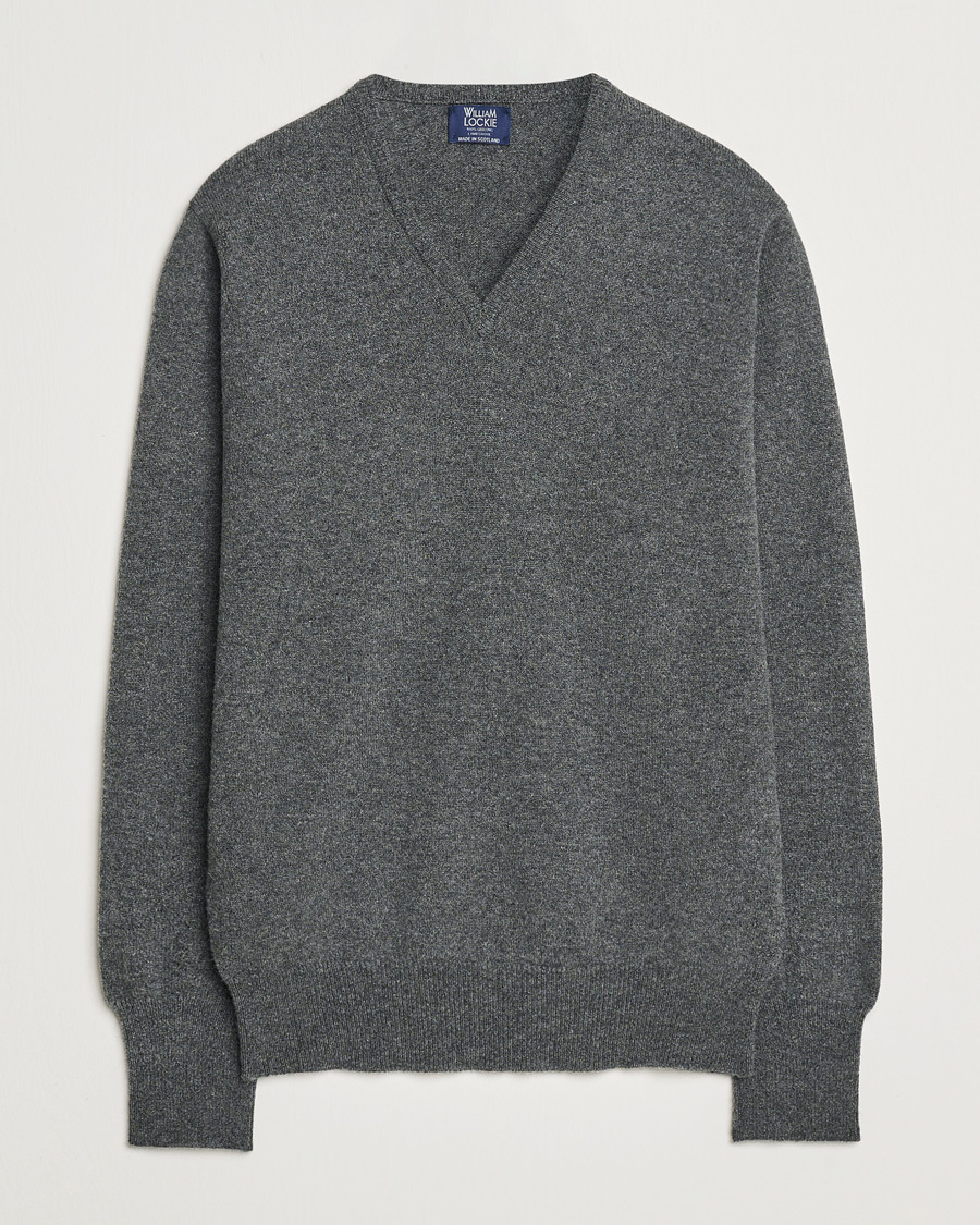 Herre | Gensere | William Lockie | Rob Lambswool V-Neck Cliff