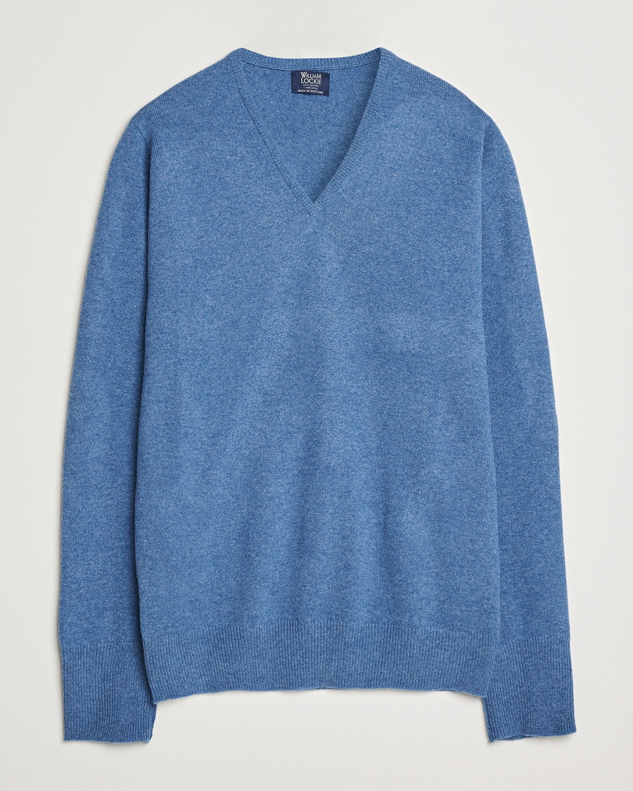 Herre | Gensere | William Lockie | Rob Lambswool V-Neck Clyde
