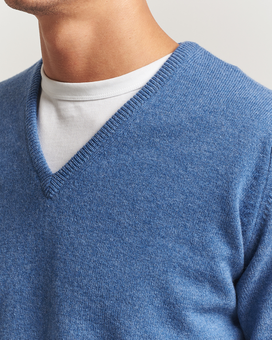 Herre | Gensere | William Lockie | Rob Lambswool V-Neck Clyde
