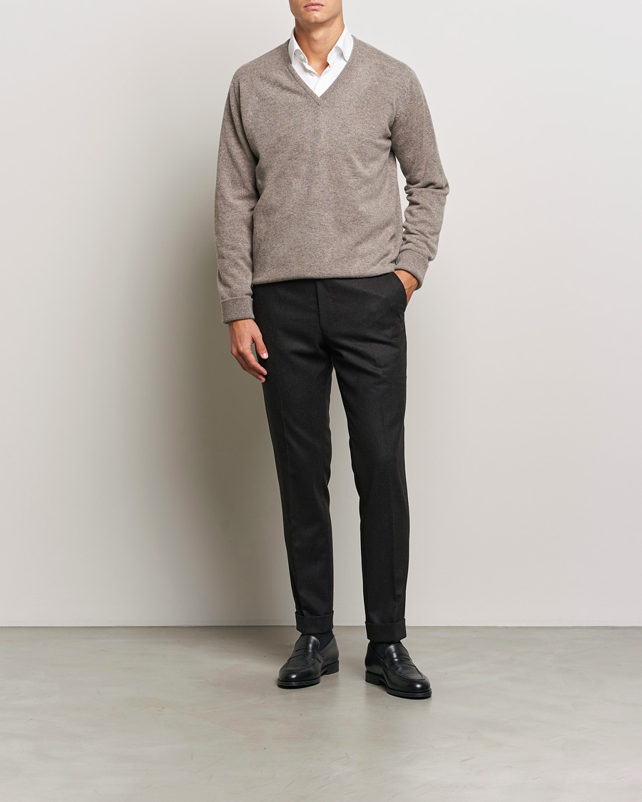 Herre | Gensere | William Lockie | Rob Lambswool V-Neck Vole