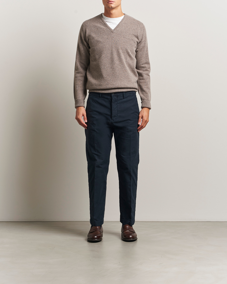 Herre | Gensere | William Lockie | Rob Lambswool V-Neck Vole
