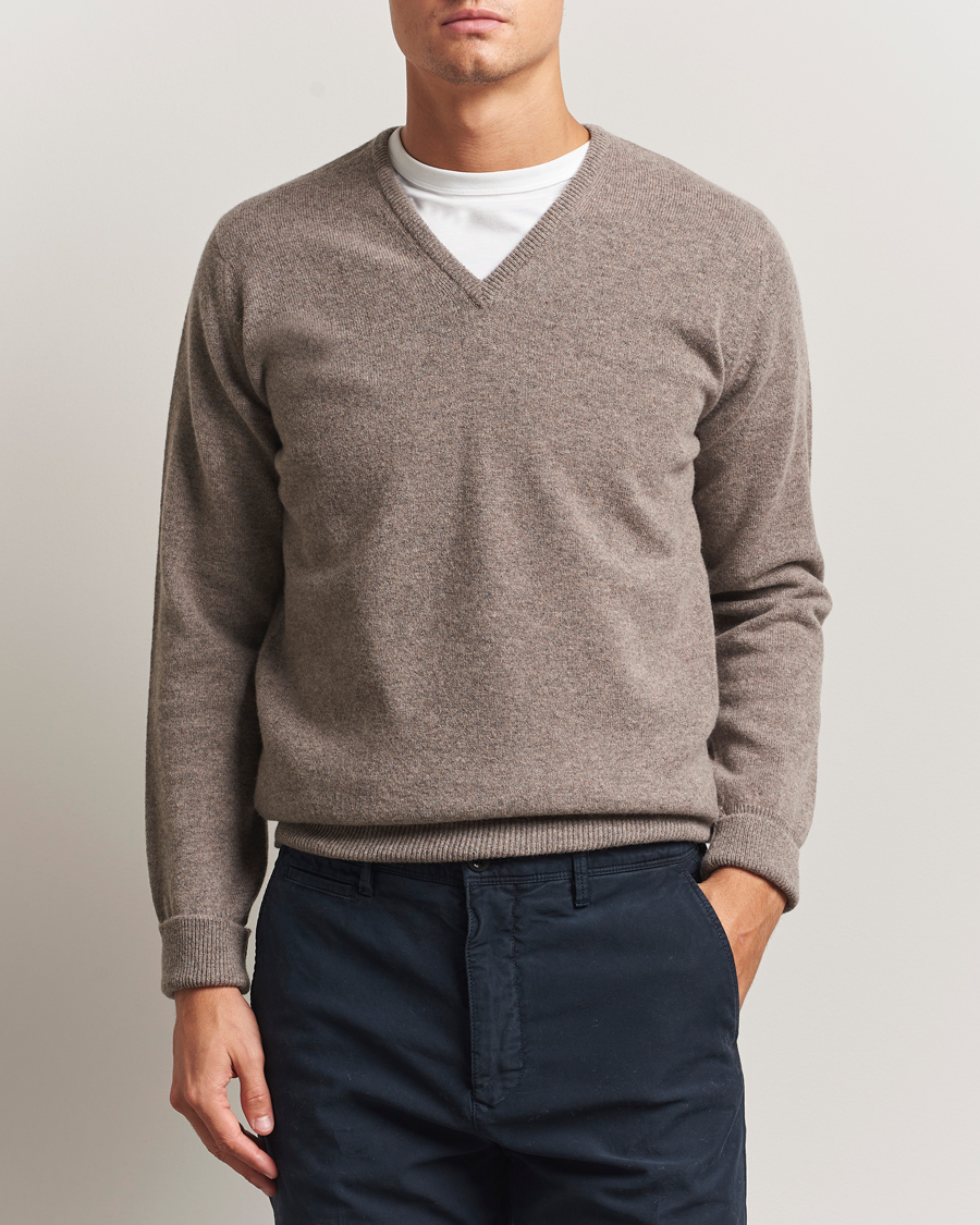 Herre | Gensere | William Lockie | Rob Lambswool V-Neck Vole