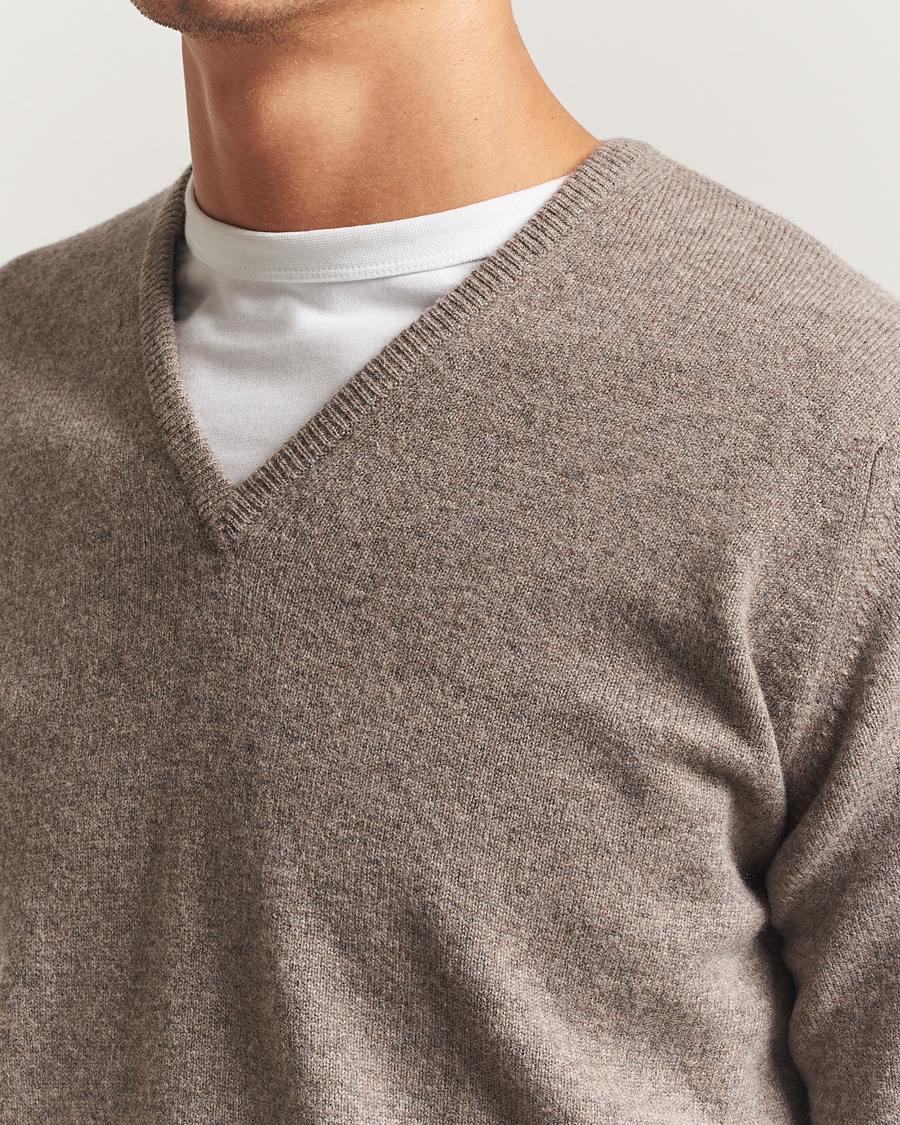 Herre | Gensere | William Lockie | Rob Lambswool V-Neck Vole