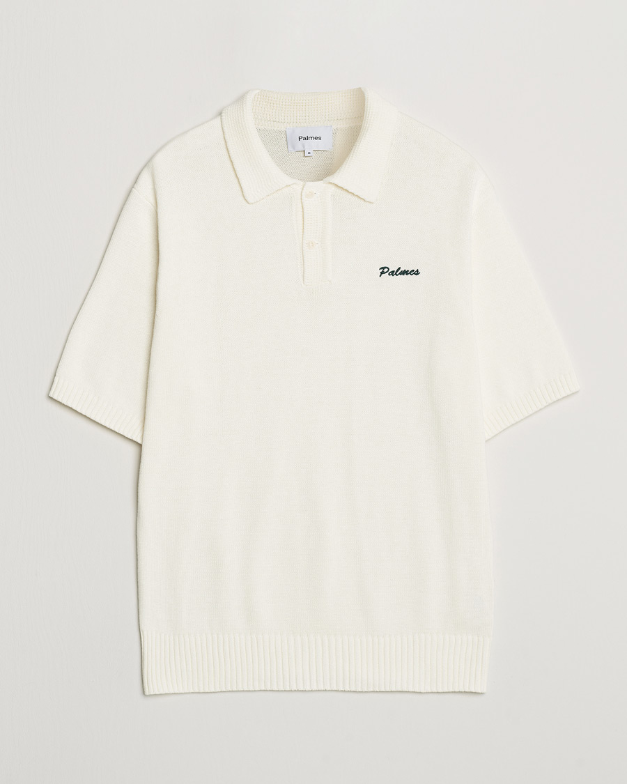 Herre | Pikéer | Palmes | Marco Knit Polo Off White