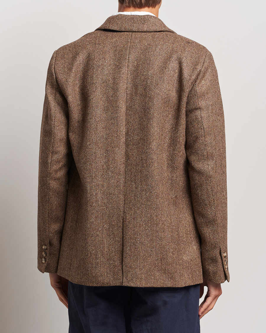 Herre | Dressjakker | Palmes | Blaze Herringbone Wool Sport Coat Brown
