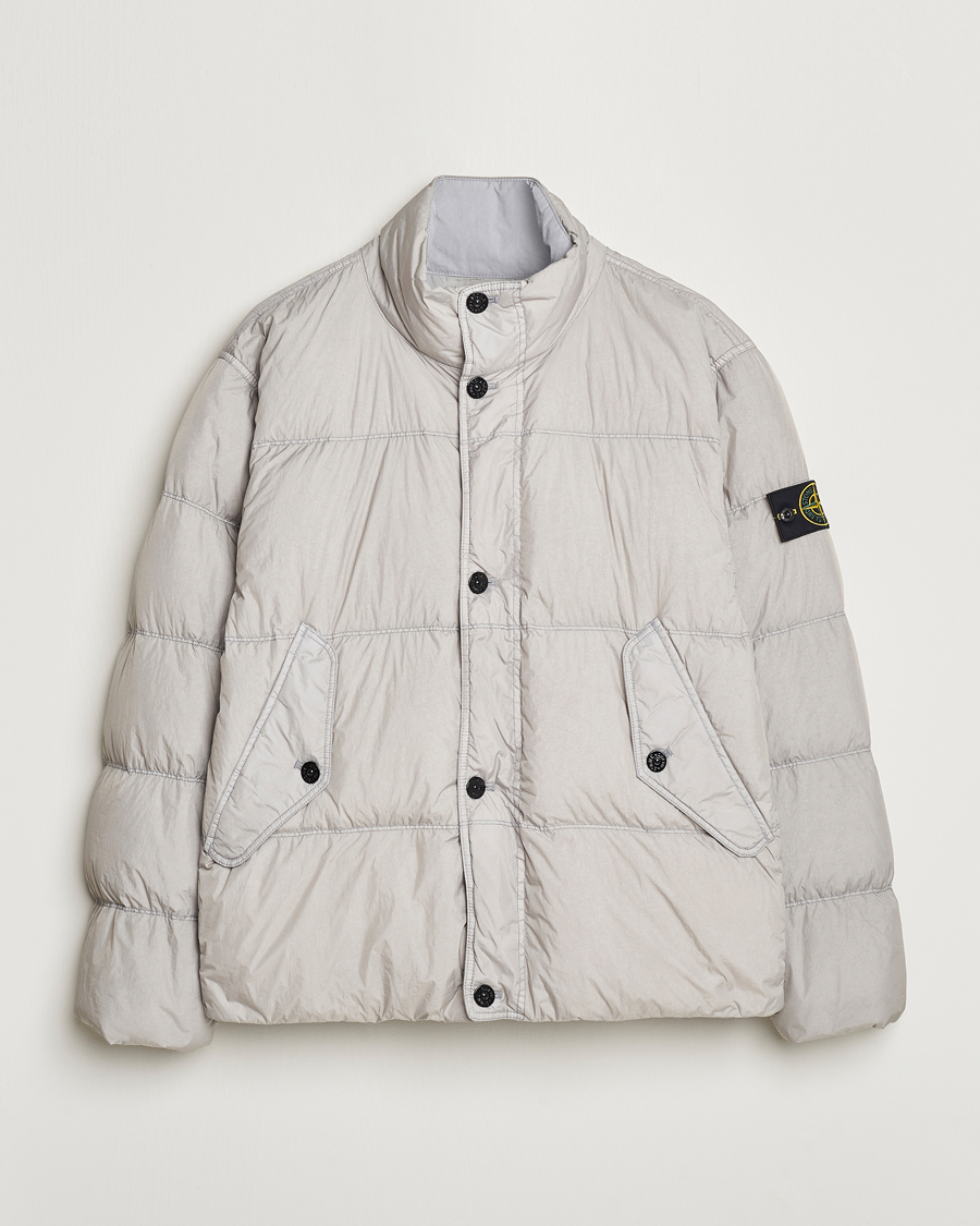 Herre | Jakker | Stone Island | Garment Dyed Recycled Nylon Down Jacket Grey