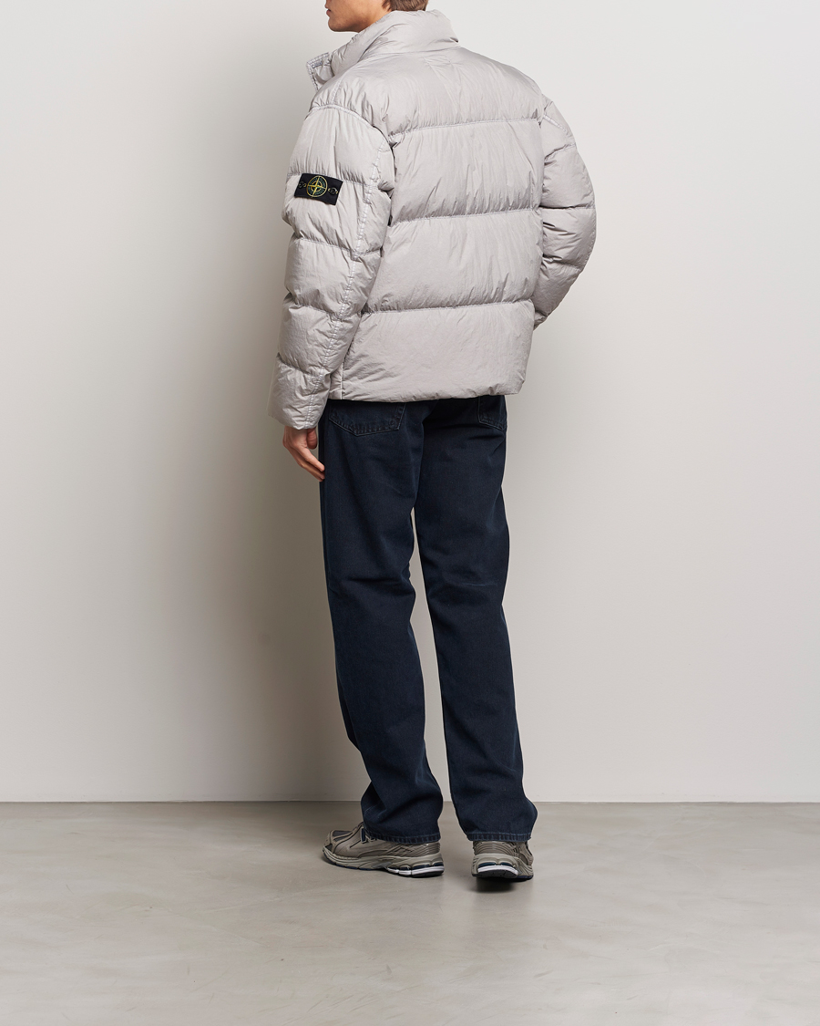 Herre | Jakker | Stone Island | Garment Dyed Recycled Nylon Down Jacket Grey