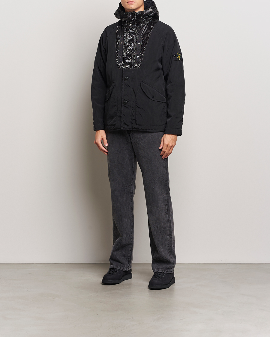 Herre | Jakker | Stone Island | Opaque Nylon Twill Garment Dyed Jacket Black
