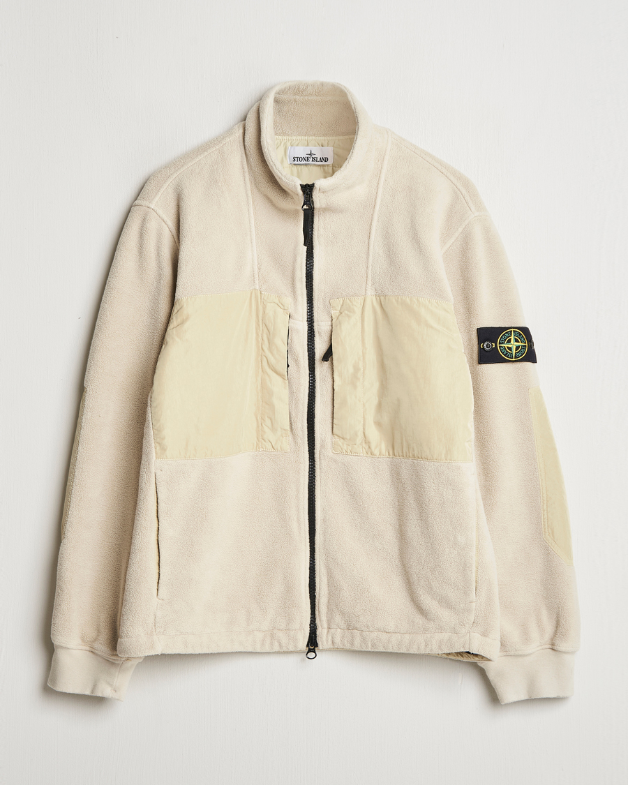 Herre | Jakker | Stone Island | Nylon Cotton Fleece Jacket Plaster