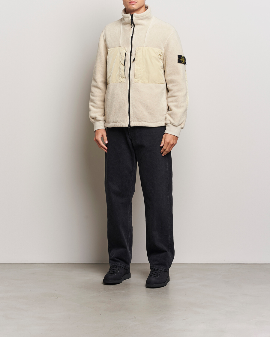 Herre | Jakker | Stone Island | Nylon Cotton Fleece Jacket Plaster