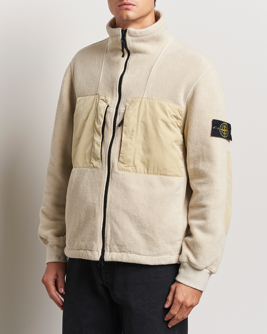 Herre | Jakker | Stone Island | Nylon Cotton Fleece Jacket Plaster