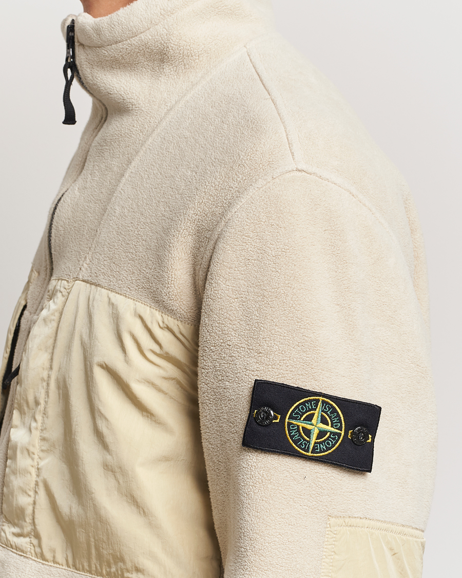 Herre | Jakker | Stone Island | Nylon Cotton Fleece Jacket Plaster