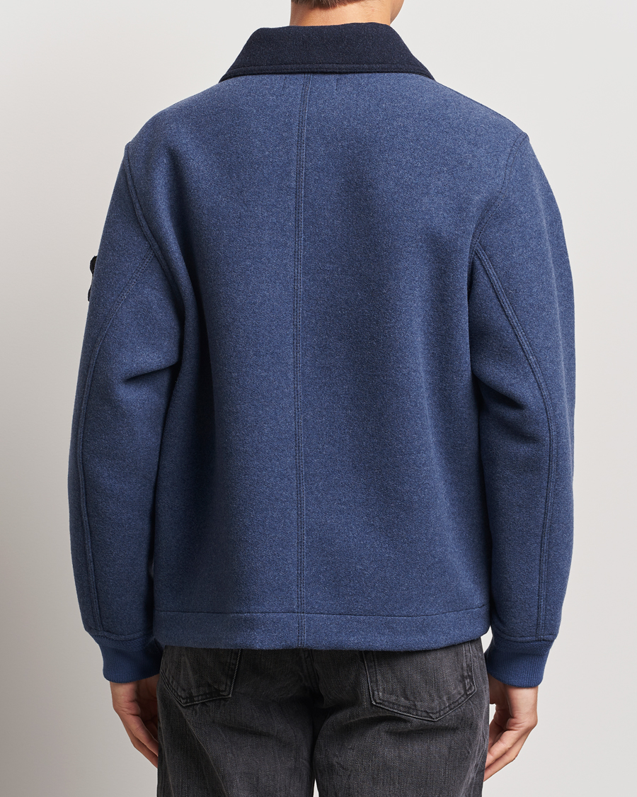 Herre | Jakker | Stone Island | Panno Speciale Wool Nylon Jacket Royal Blue