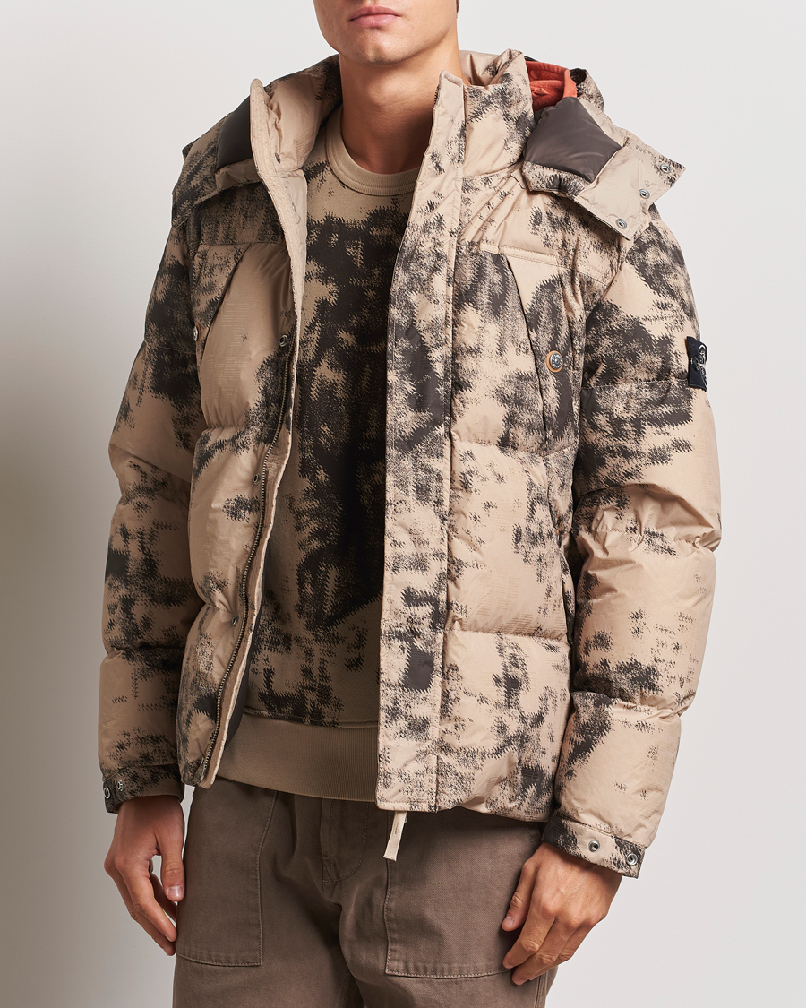 Herre | Jakker | Stone Island | Thermo Sensitive Camo Down Jacket Dove Grey