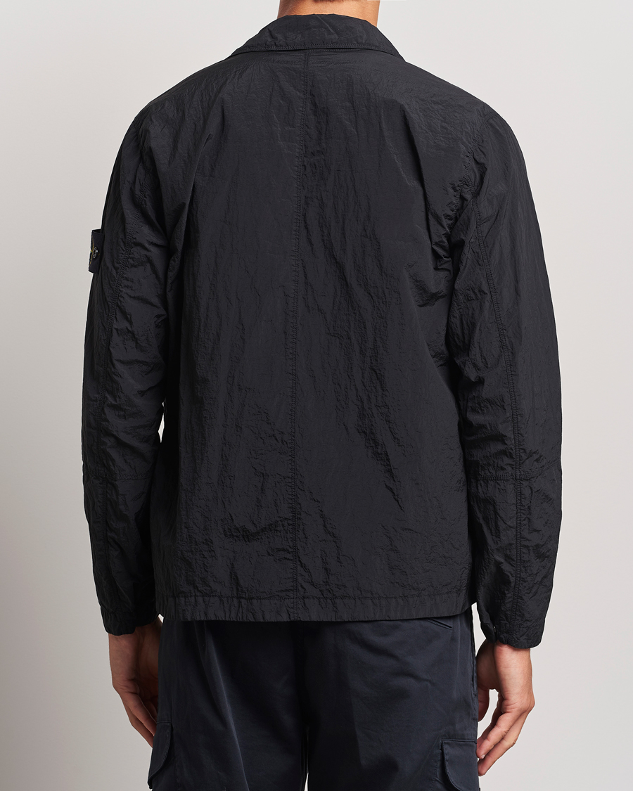 Herre | Skjorter | Stone Island | Nylon Metal Zip Overshirt Black
