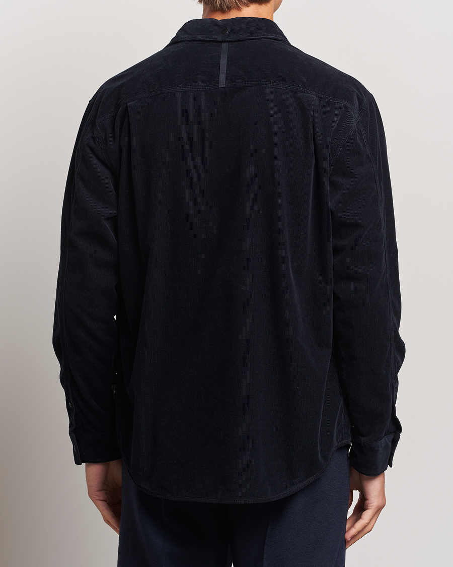 Herre | Skjorter | Stone Island | Cotton Cord Overshirt Navy Blue