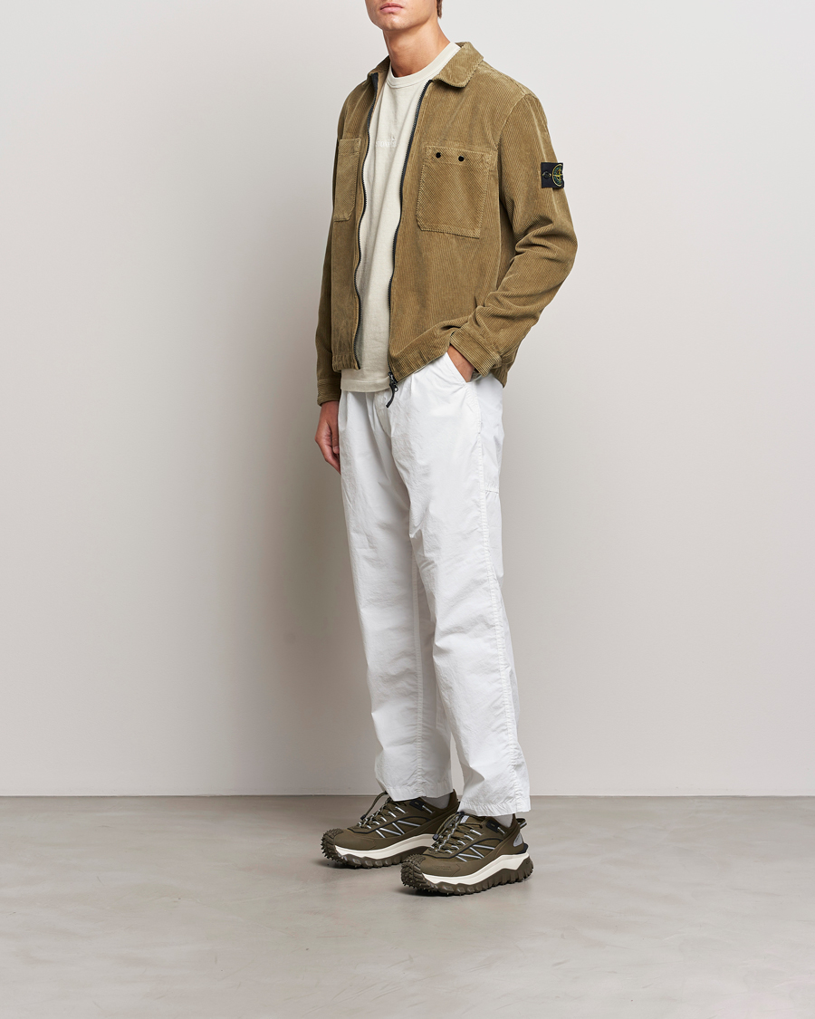 Herre | Skjorter | Stone Island | Garment Dyed Corduroy Overshirt Biscuit