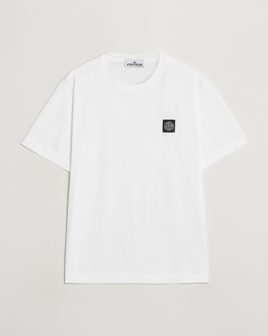 Herre | T-Shirts | Stone Island | Garment Dyed Jersey T-Shirt White
