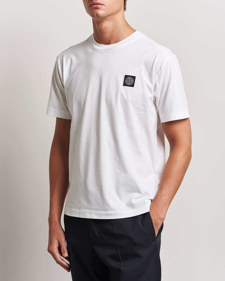 Herre | T-Shirts | Stone Island | Garment Dyed Jersey T-Shirt White