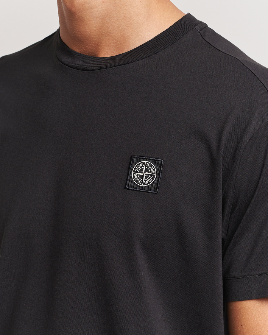 Herre | T-Shirts | Stone Island | Garment Dyed Jersey T-Shirt Black