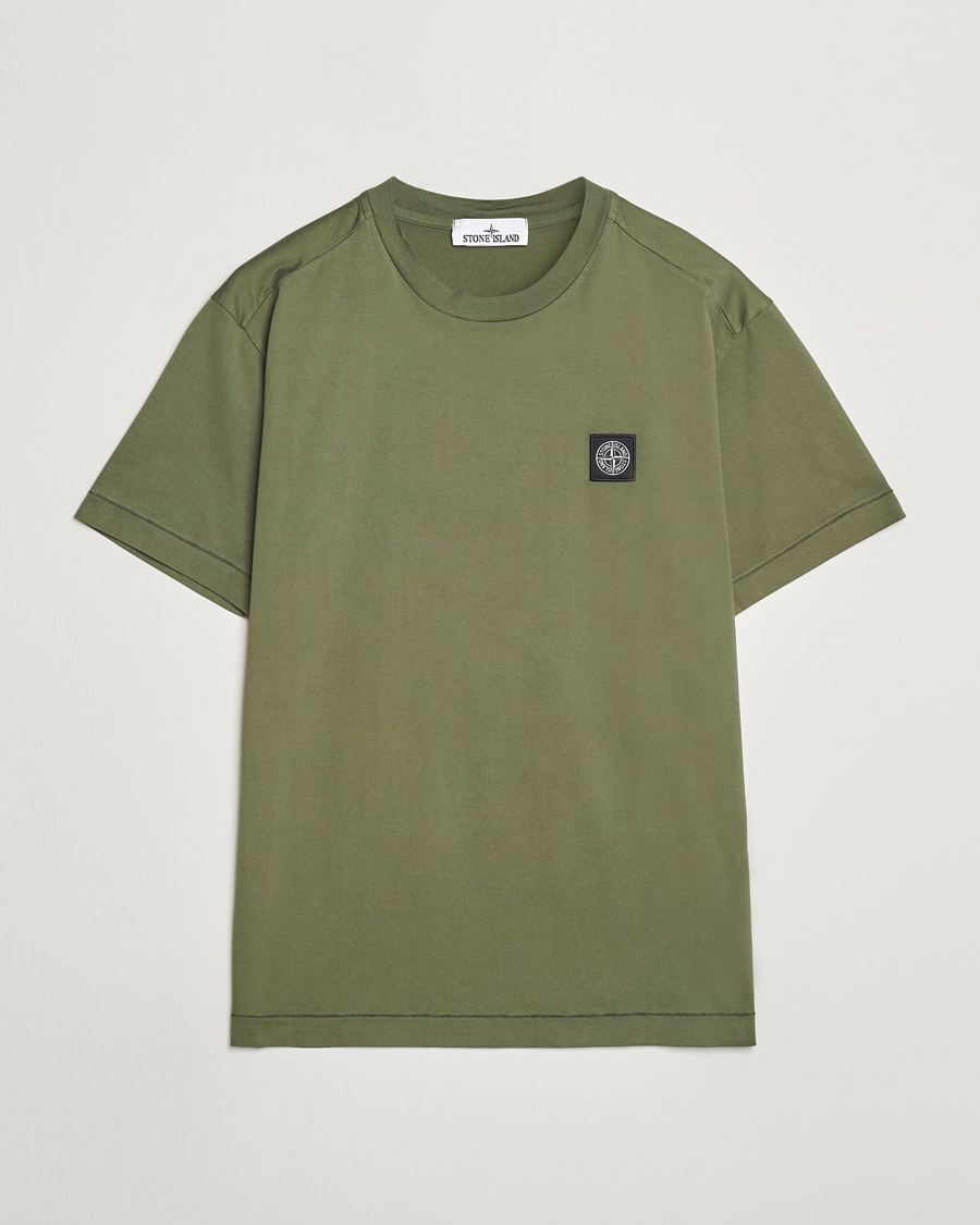 Herre | T-Shirts | Stone Island | Garment Dyed Jersey T-Shirt Musk
