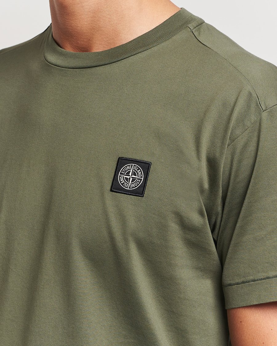 Herre | T-Shirts | Stone Island | Garment Dyed Jersey T-Shirt Musk