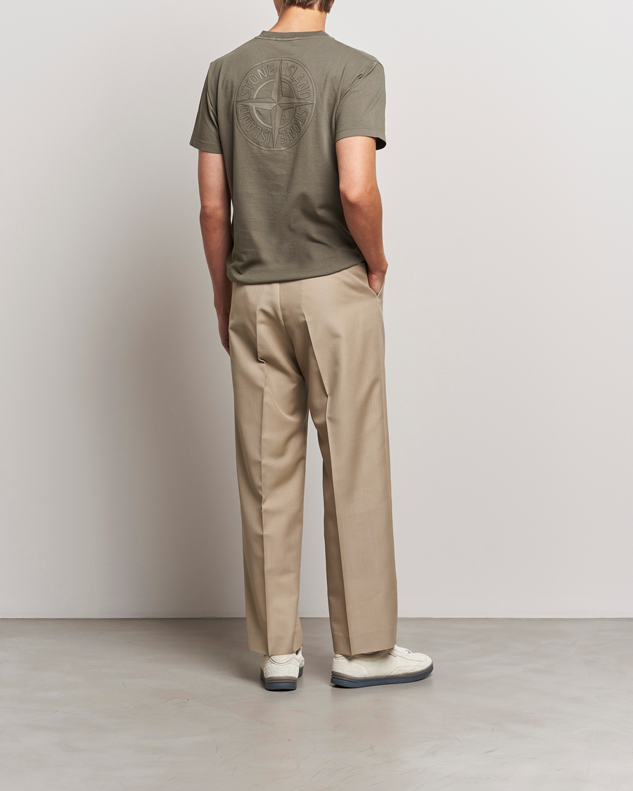 Herre | T-Shirts | Stone Island | Garment Dyed Jersey Logo T-Shirt Walnut