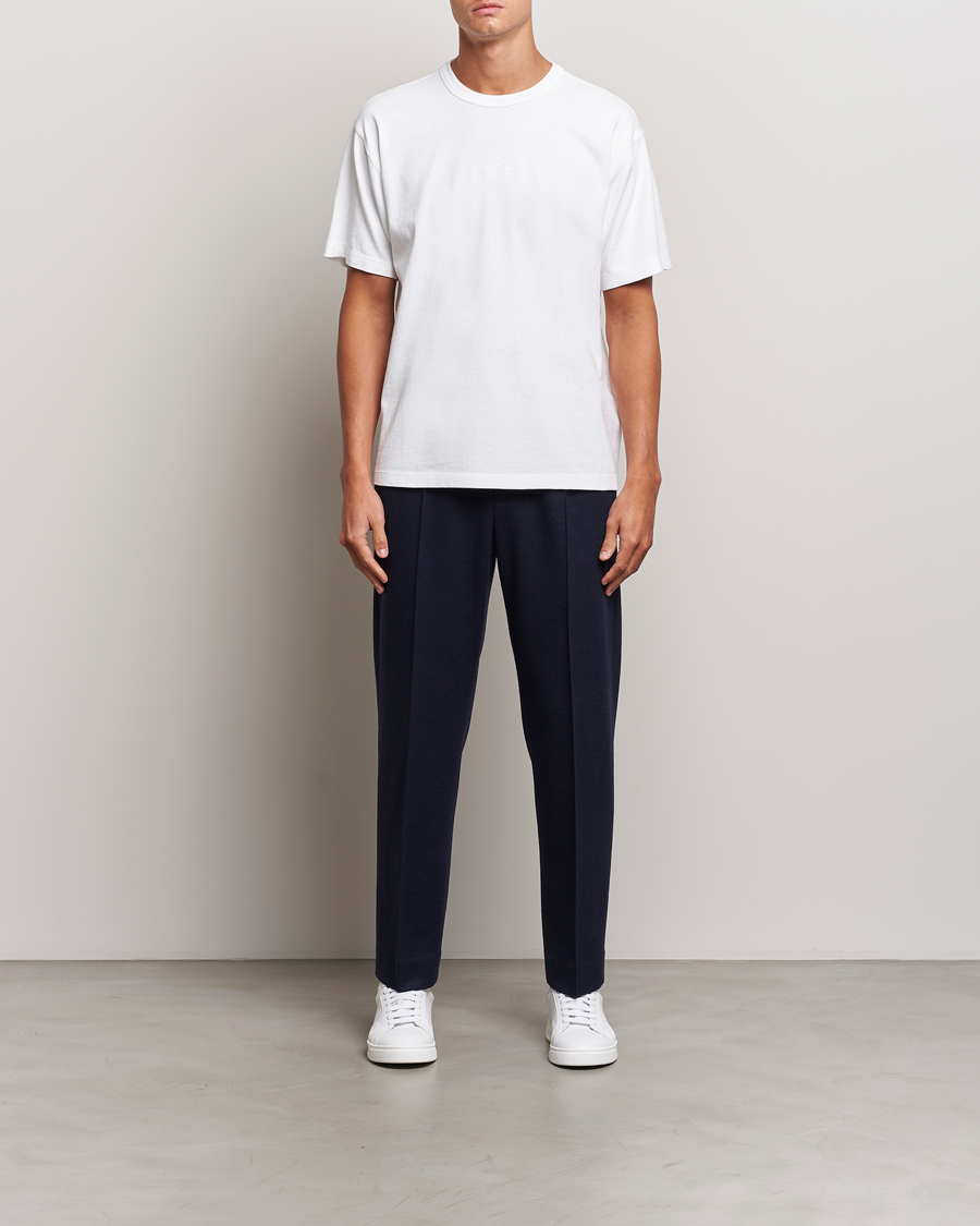 Herre | T-Shirts | Stone Island | Old Dyed Cotton Logo T-Shirt White