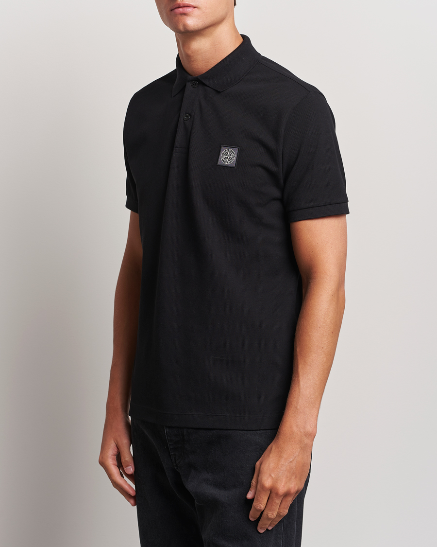Herre | Pikéer | Stone Island | Cotton Pique Polo Black